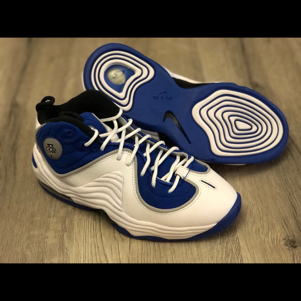 🛑SOLD🛑NIKE AIR PENNY 2 RETRO WHITE COLLEGE BLUE 4.5Y GS - Picture 7 of 8